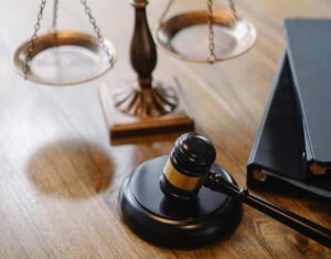 Scales of Justice with Gavel